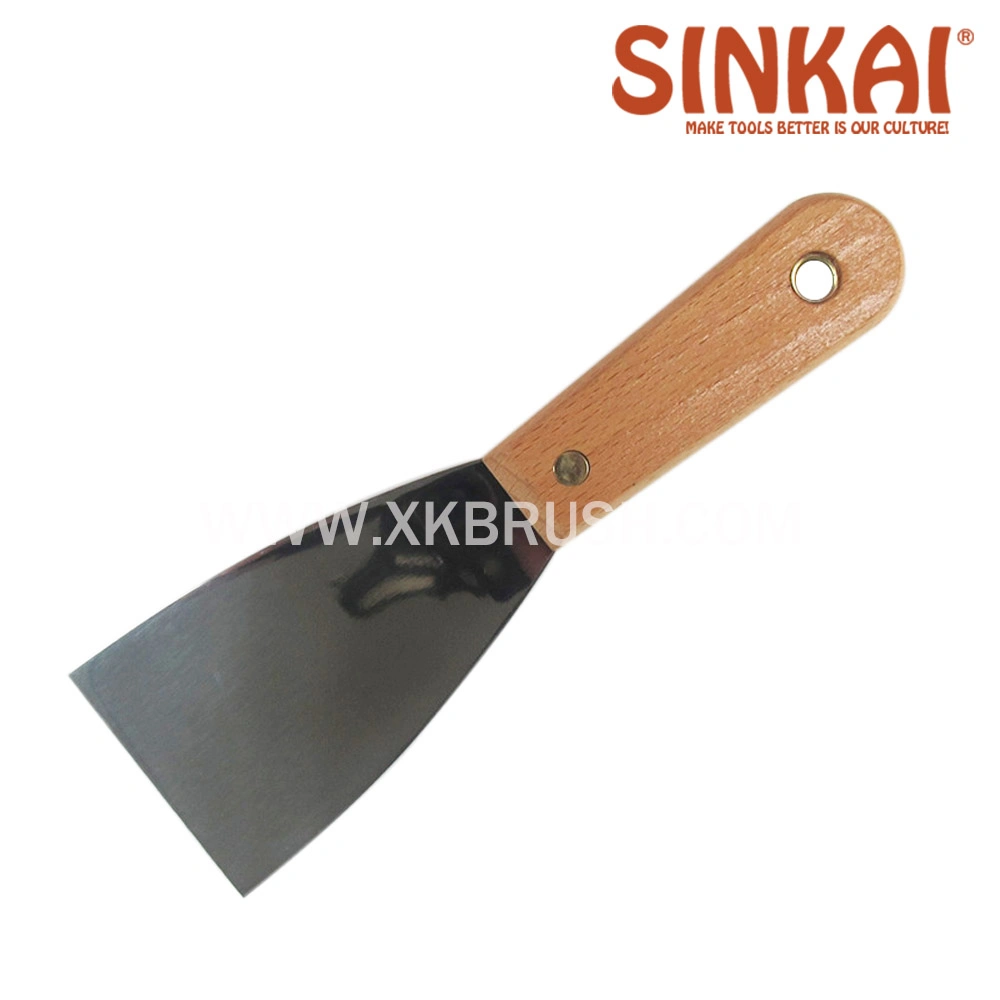 Flexible Blade Carbon Steel Putty Knife in Painting