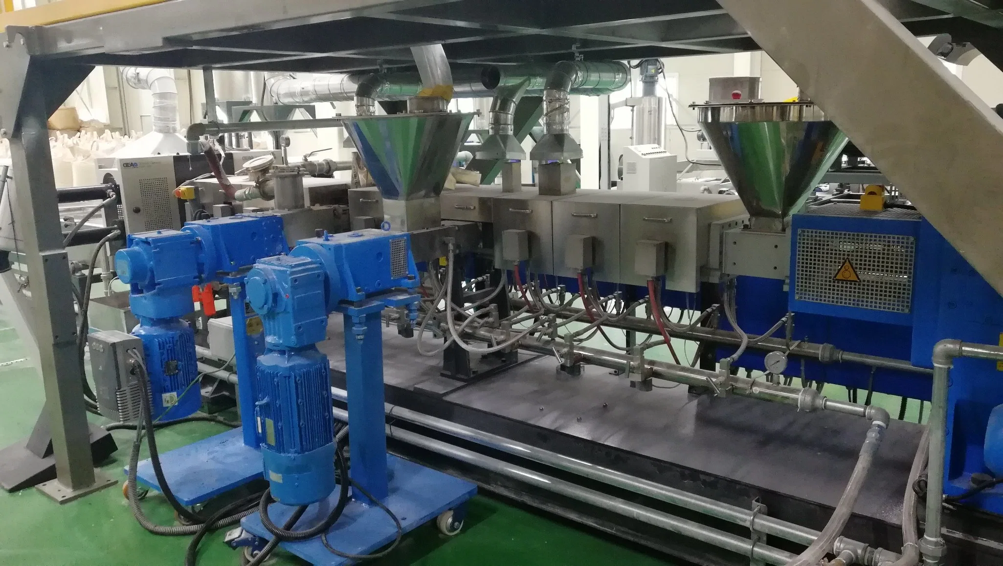 Kte-75 Co-Rotating Twin-Screw Extruder (compounding/ pelletizing unit) , Pipe/Profile Extrusion Machine, PVC/PP/PE Extrusion