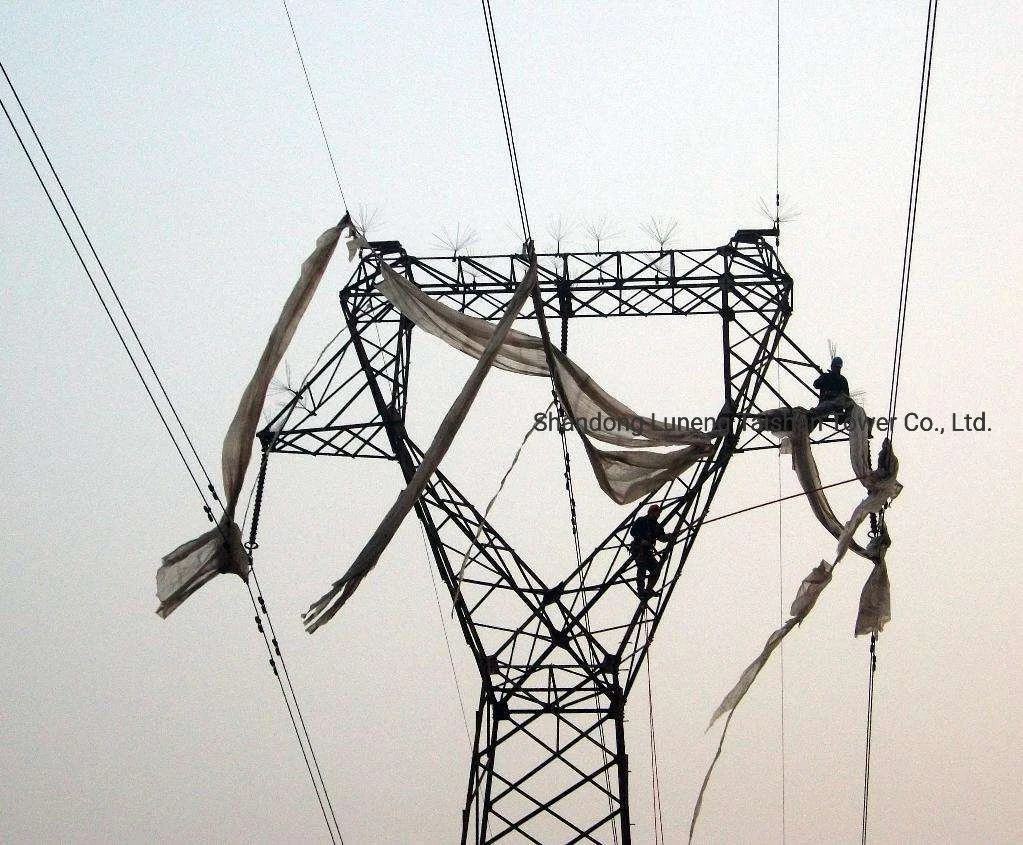 132kv de la línea de transmisión de energía eléctrica de la torre de acero