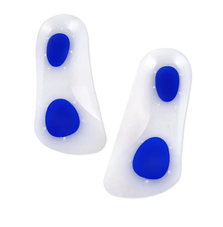 Orthopedic Insoles Silicone Shock-Absorbing Flat Foot Sports Silicone Half-Cushion Insole