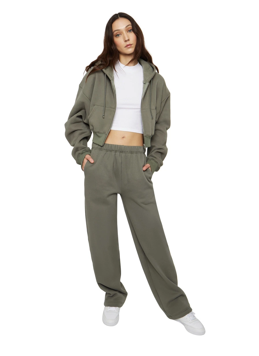 2021 Two Piece Set Ladies Sexy Heavy Weight Short Length Tracksuits for Women