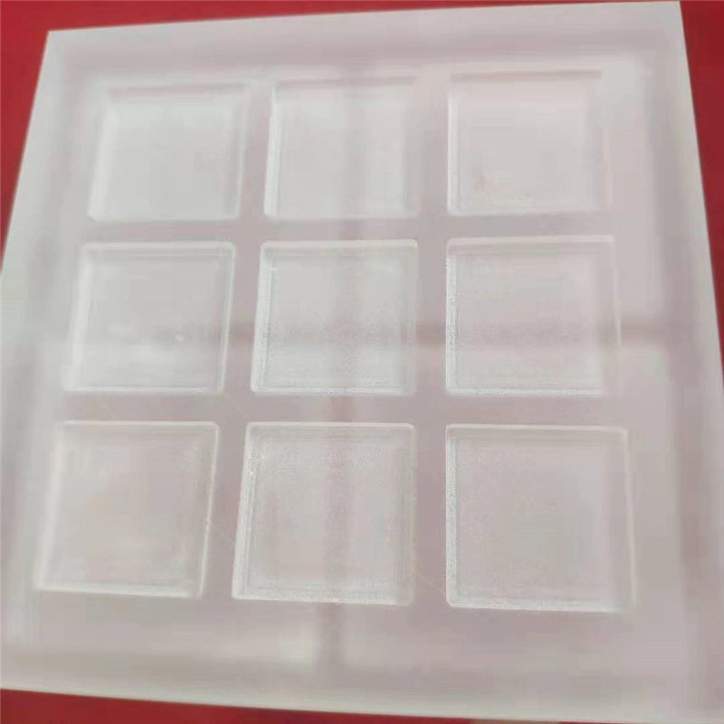 Customized High Quality Heat Resistance Jgs1 Jgs2 Square Drouble Side Laser Grooving Frosty Quartz Glass Plate