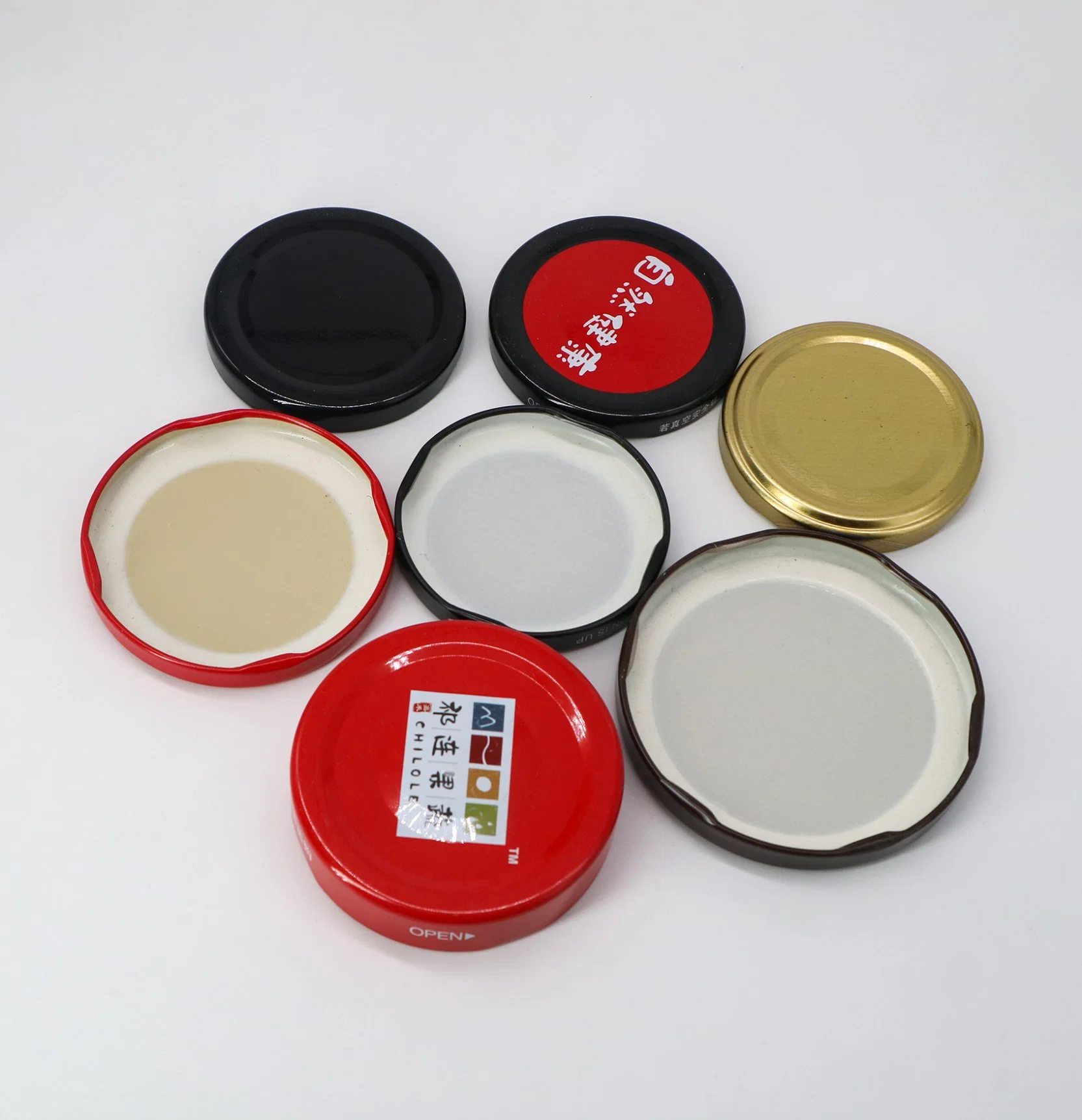 High quality/High cost performance  Size 38# 43# 48# 53# 58# 63# 70# 82# Metal Twist off Lids Tinplate Lug Caps Bottle Cap