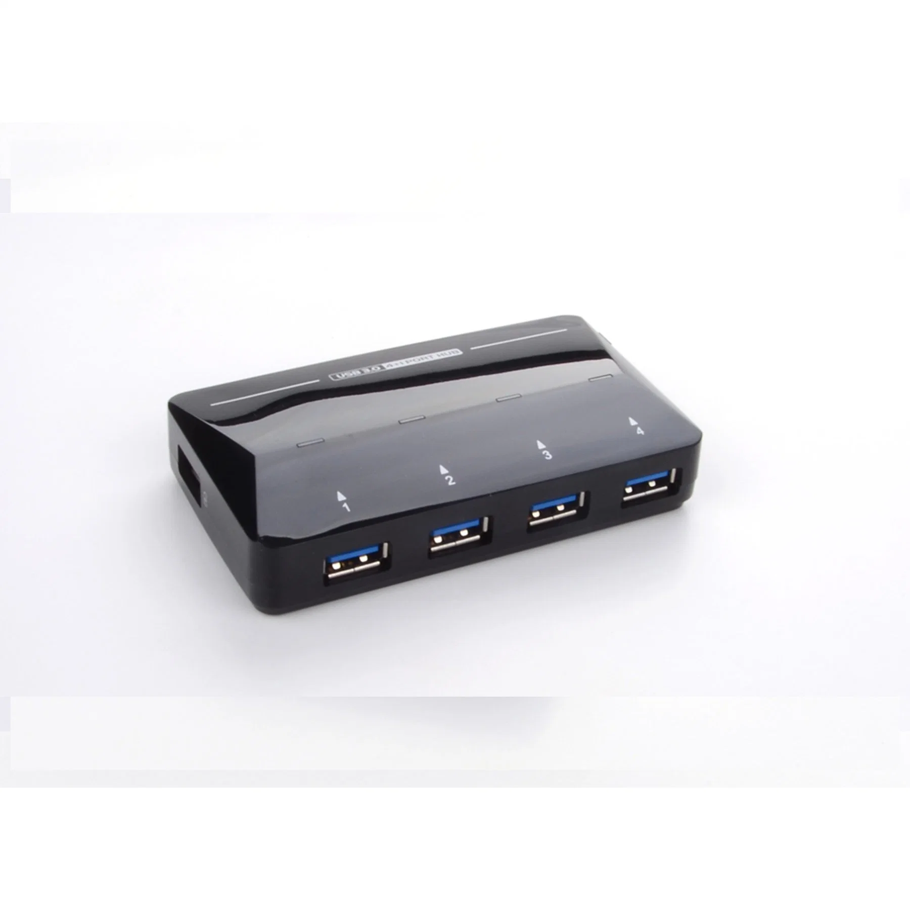 USB3,0 4-Port Hub mit zusätzlichem Schnellladeanschluss und Stromversorgung Adapter