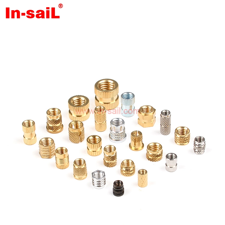 M2 M6 M8 Brass صواميل تثبيت ذائبة مسننة للحرارة لـ الأداة