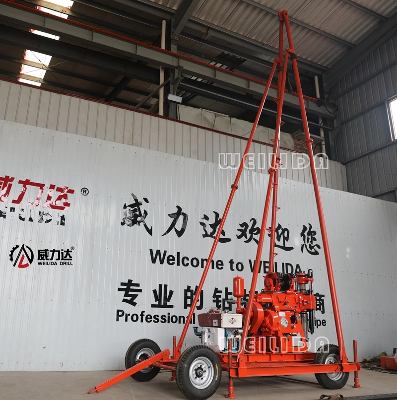 Multifunction Portable Hydraulic 200 Meters Gk200 Mine Borehole Water Well Core Drilling Rig