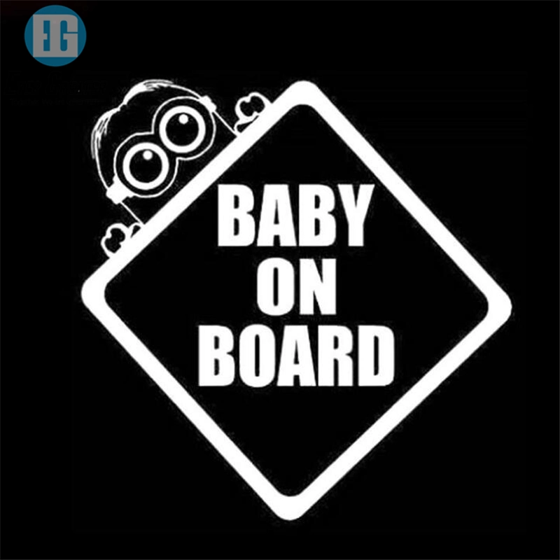 Baby in Car/Baby on Board Reflective Customized Car Sticker Baby on Board Sicker