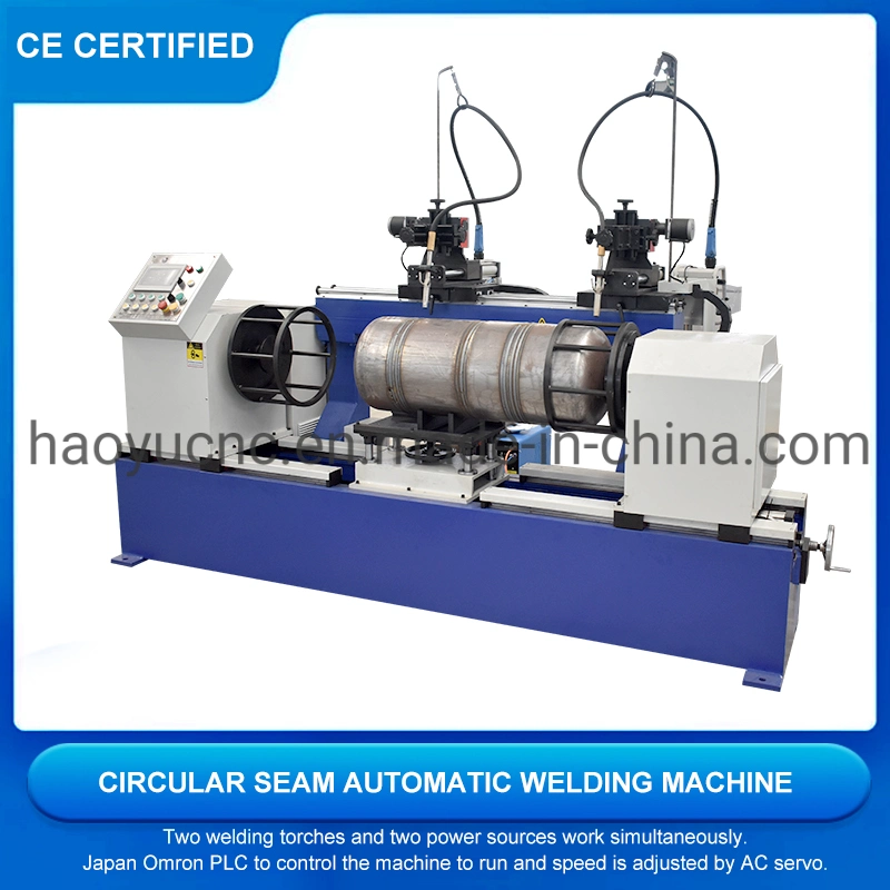 Industry Plant Production Line CNC Automatic Air Compressor Gas Solar Water Heater Tank Double Circular Seam Welding Machine