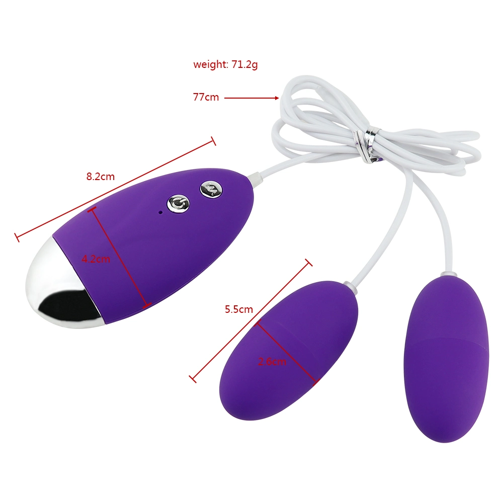 Wireless Remote Control Multi-Frequency Vibration Female Masturbation Double Vibrating Love Egg