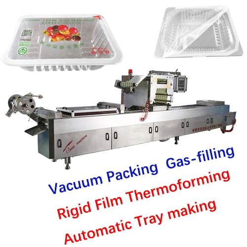 Automatic Tray/Cup Making Nitrogen Filling Thermoforming Packing Machine for Food