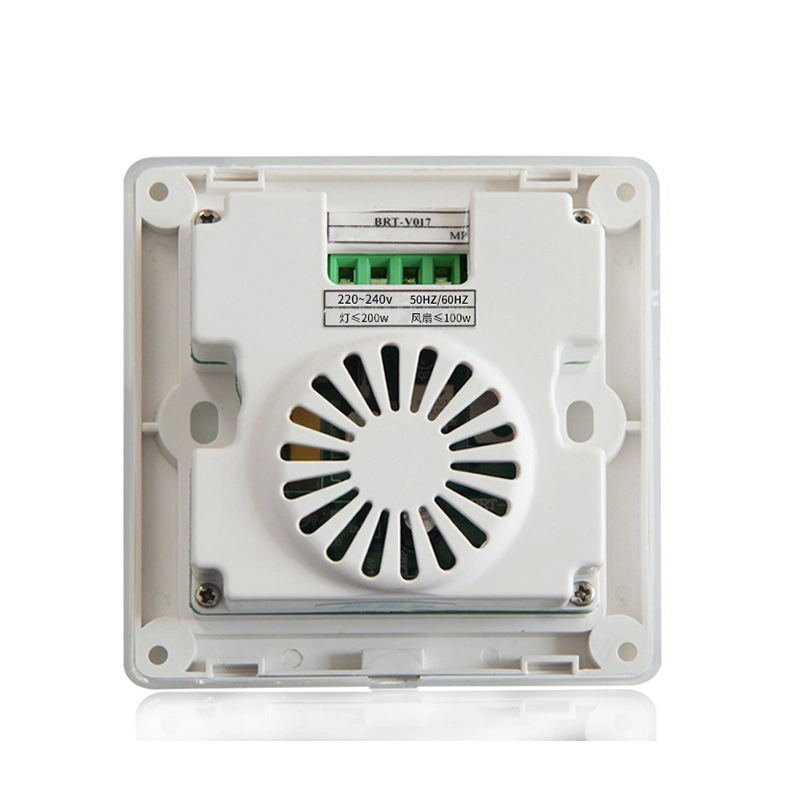 Glass Screen Ventilation Fan Speed and Lighting Control with Timer Smart Touch Switch