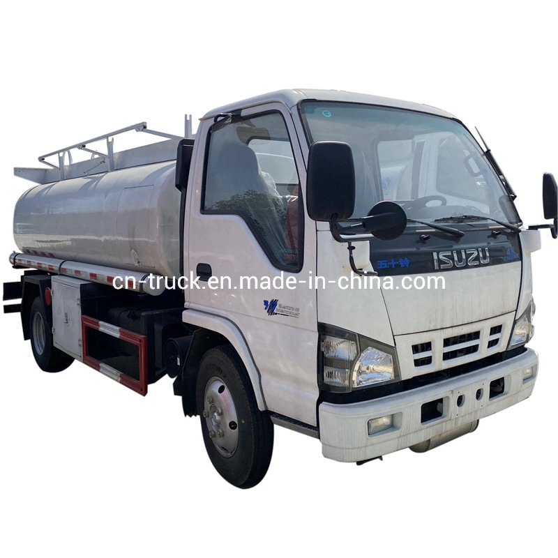 Aceite de combustible para tanques de combustible 4000L 5000L 6000L, Marca japonesa Camión de entrega dispensador de combustible camión de gasolina tanque de aceite camión de recarga Camión tanque de combustible