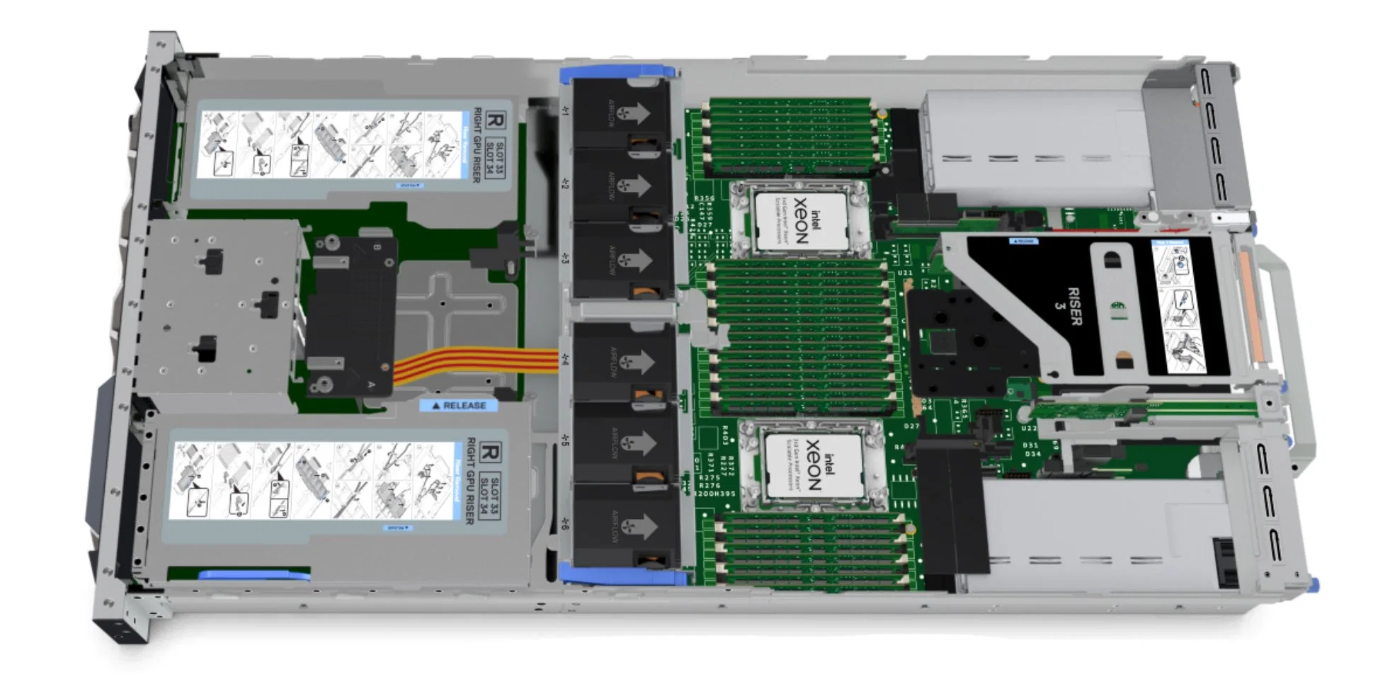 Prix Préférentiel SERVEUR DELL POWEREDGE R750 " HDD 24X3,5 + 2x3,5 " Processeur Intel Xeon Dell R750