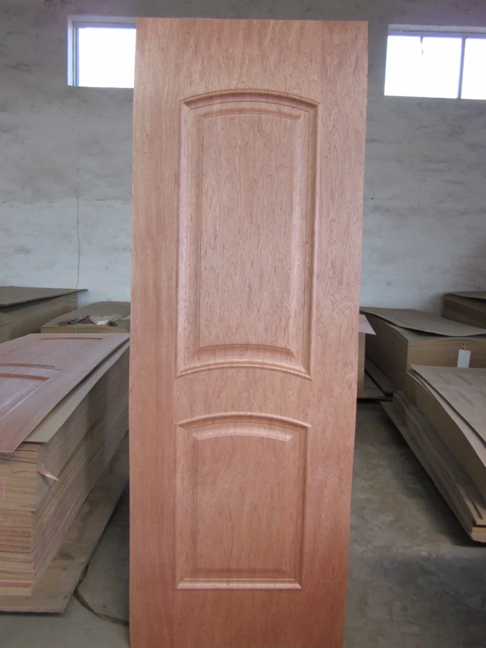 Panels Moulded Wooden Interior Doors White Color HDF Door Skin