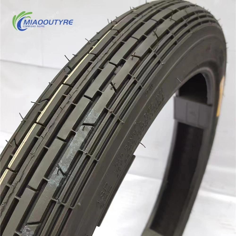 Pneu transversal de cinta de nylon New 6pr OEM de 18 polegadas Padrão de país tubo de borracha natural pneu/pneu da motocicleta (3.00-18) com ISO CCC ECE