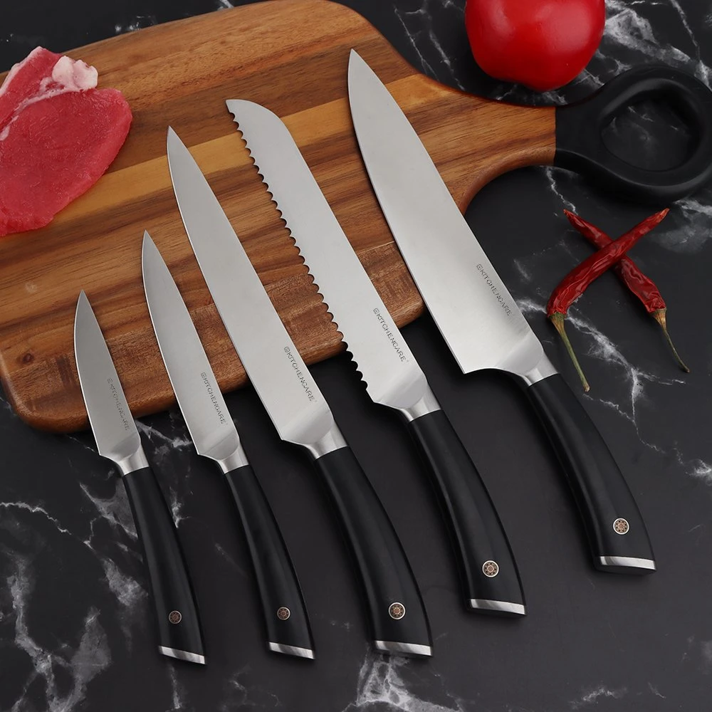 Juego de cuchillos Kitchencare Chef Knife Set Black Knife Block Set Kitchen Knife