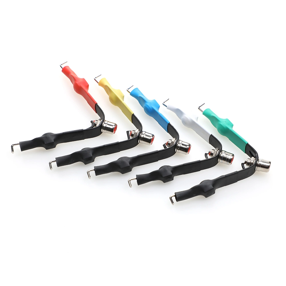 Commerce de gros pour le transfert de cordon RCA Clip noir, rouge, jaune, vert, blanc disponible