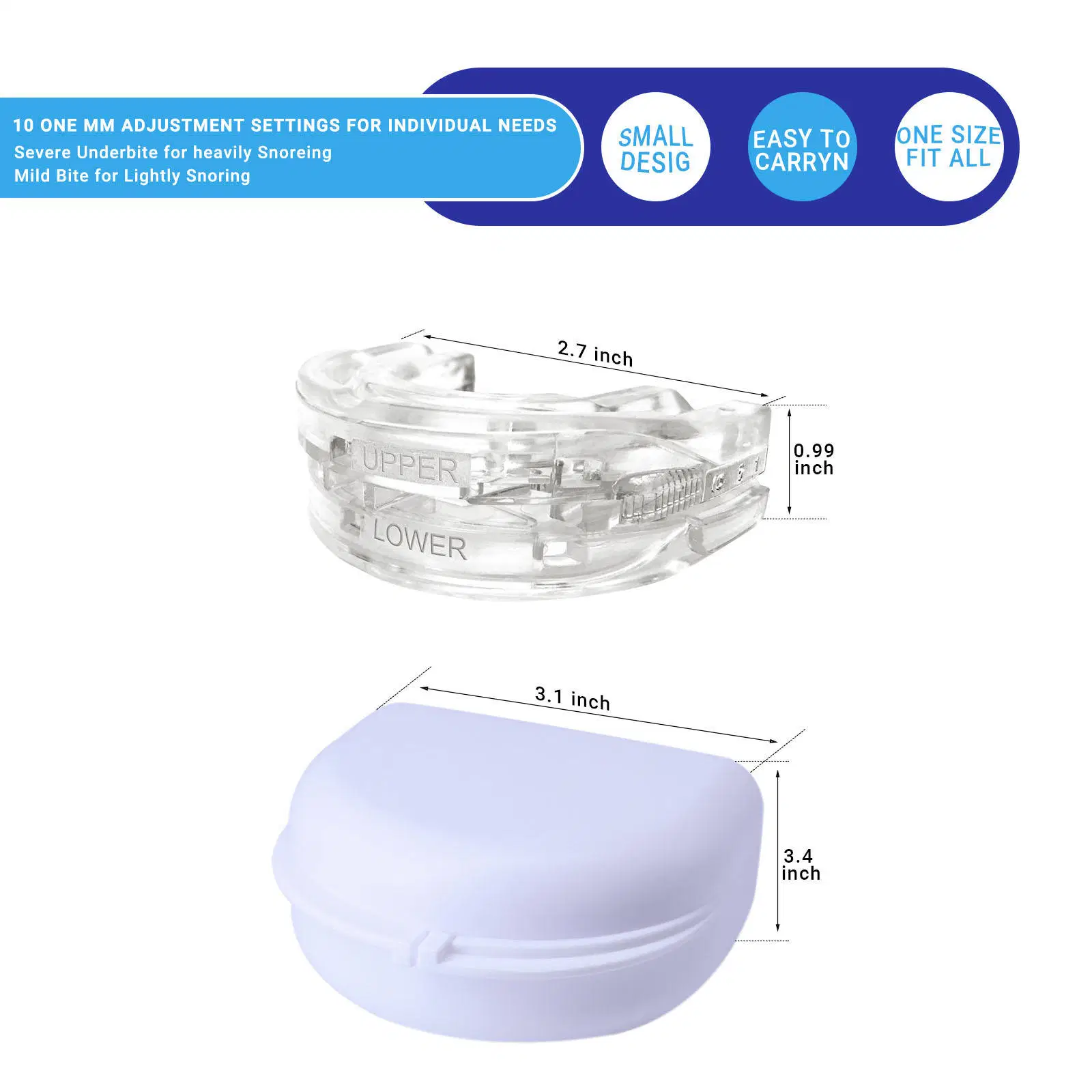 High quality/High cost performance  Sport Mouthguard Grinding Sleep Aid Device Anti Snoring Mouth Guard