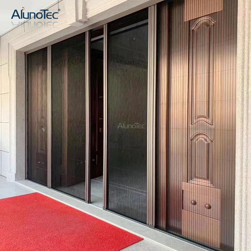 Unique Design Fly Retractable Roller Screen Door Sliding Mesh Window