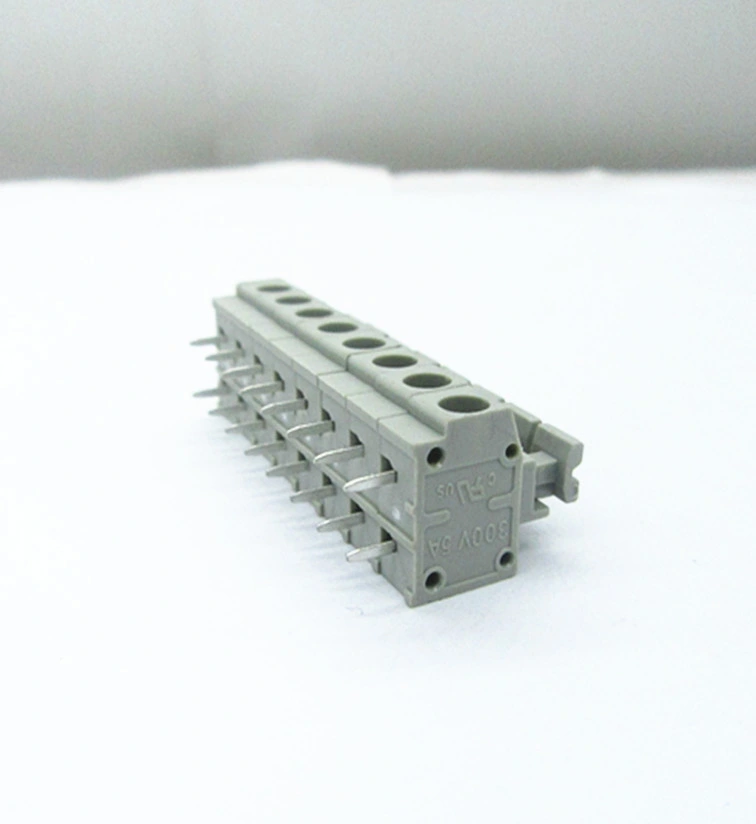 PCB Screw Terminal Block 5.0mm Pitch 8p, Straight Male