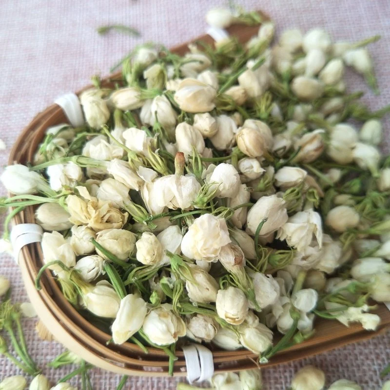 Organic Jasminum Sambac Branco Secas Jasmine Gomos Flower chá branco pérola de Dragão