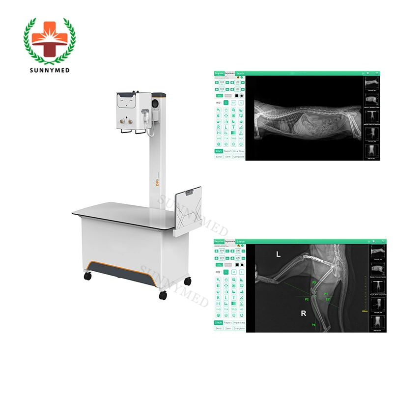 Sy-W005 Hospital Diagnosis Equipment High Frequency 8kw Portable Veterinary Digital X-ray Equipment