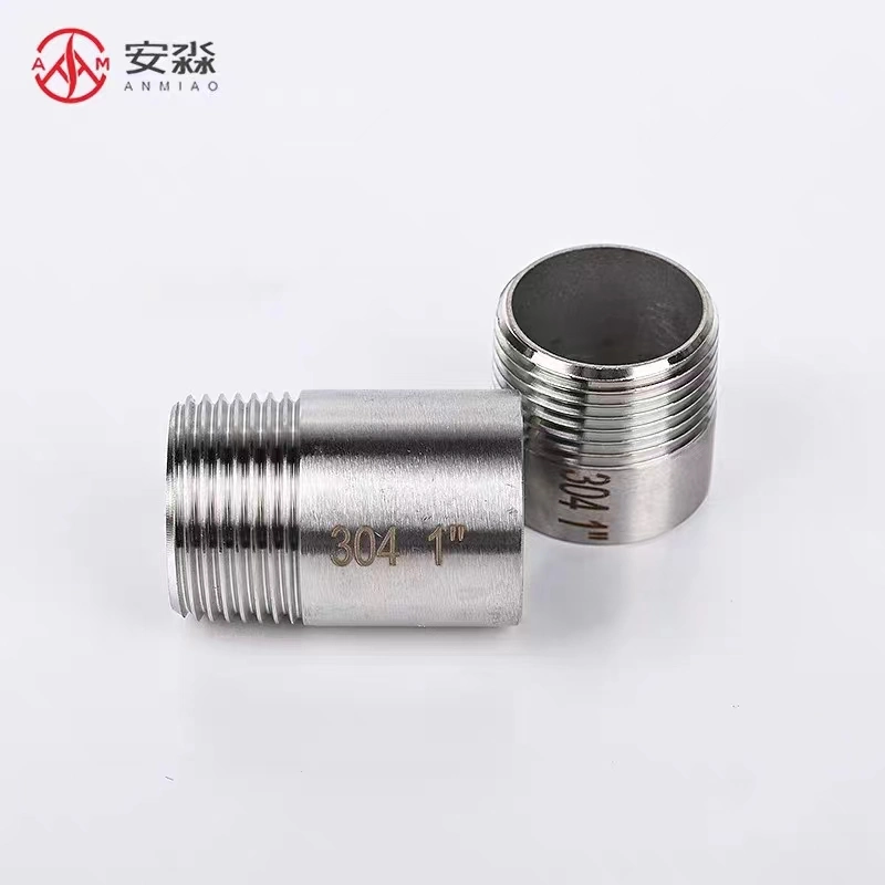 Stainless Steel 304 316 BSPT NPT Male Thread Half Nipple Coupling Connectors