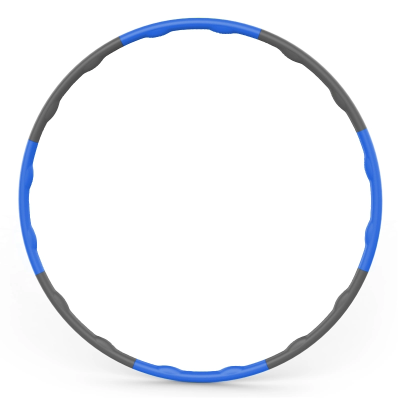 Calidad y relleno suave Hoop ponderado 8 secciones Hula Rings Ejercicio Fitness Hoop 95 cm