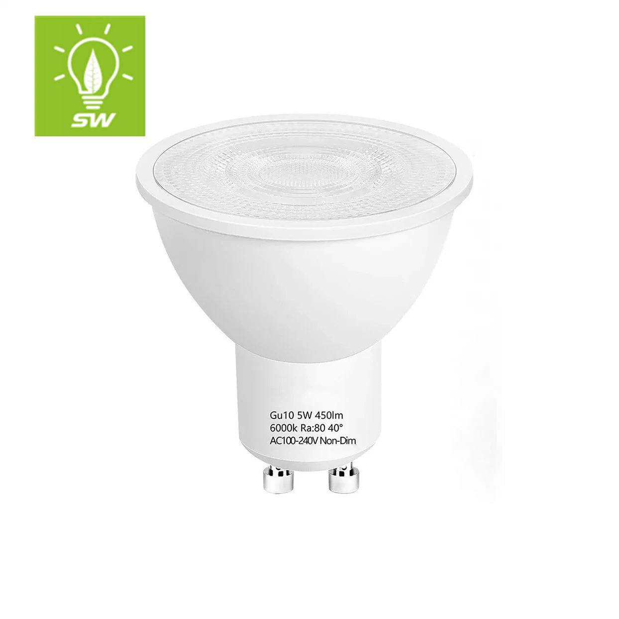 أضواء LED الجديدة LED على شاشة LED موديل GU10 MR16 قابلة للإضاءة من ERP 3000 كيلو/4000K/6000K للاستخدام الداخلي ضوء إنارة موضعية (4 واط-8 واط) ضوء ديكور منزلي مزود بنظام توفير الطاقة