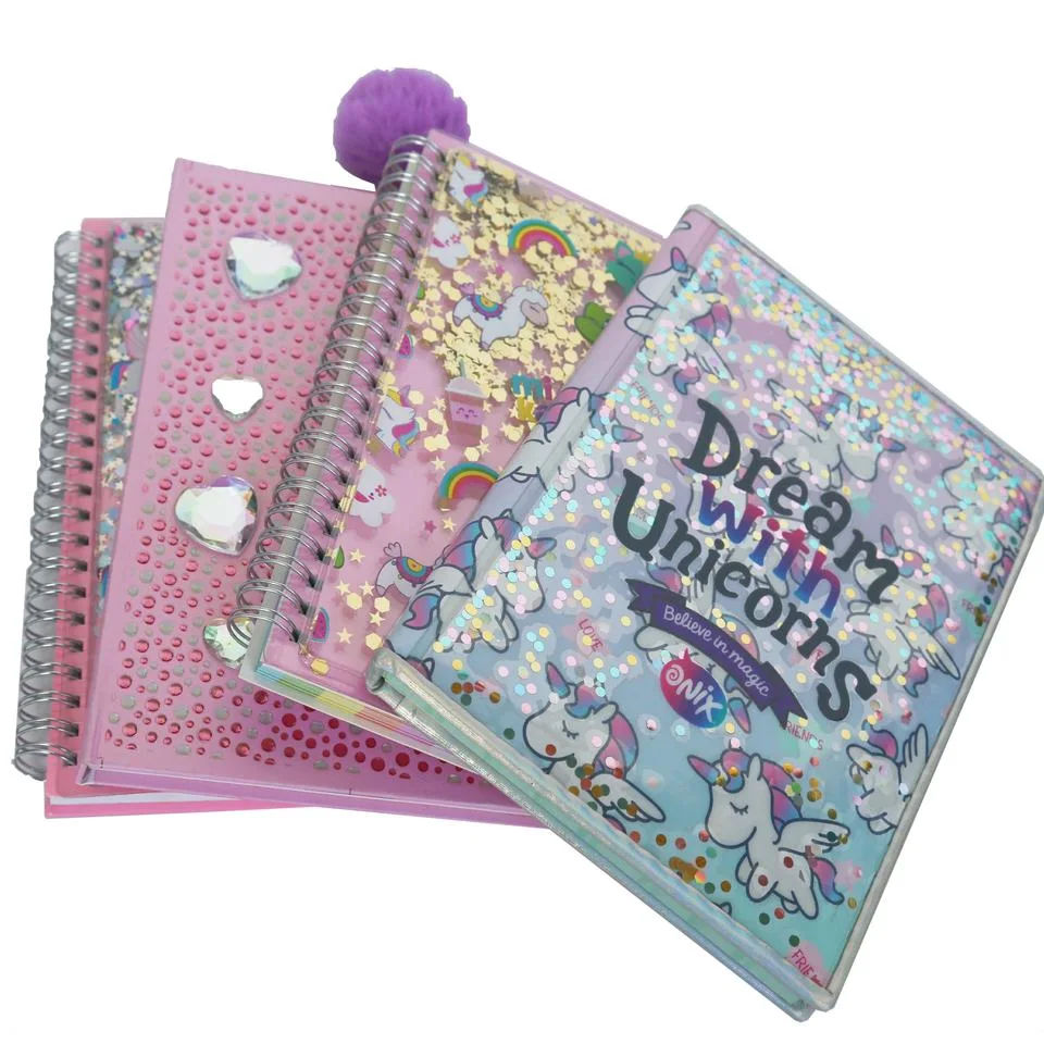 Popular Pink Stationery Diary Planner School Supply Girls Gift Luxury Stationery Notebook