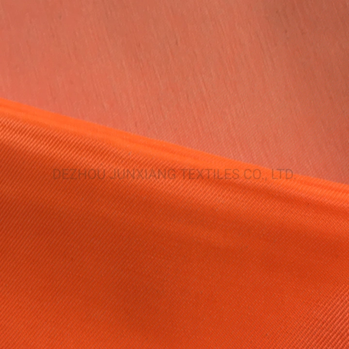 Factory Wholesale Fluorescence Twill Tc Fabric for Workwear 250GSM in Hv Orange Color