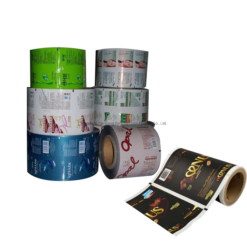 Plastic Roll Stock Nuts Food Candy Chocolate Bar Packaging Printed BOPP Film Plastic Roll