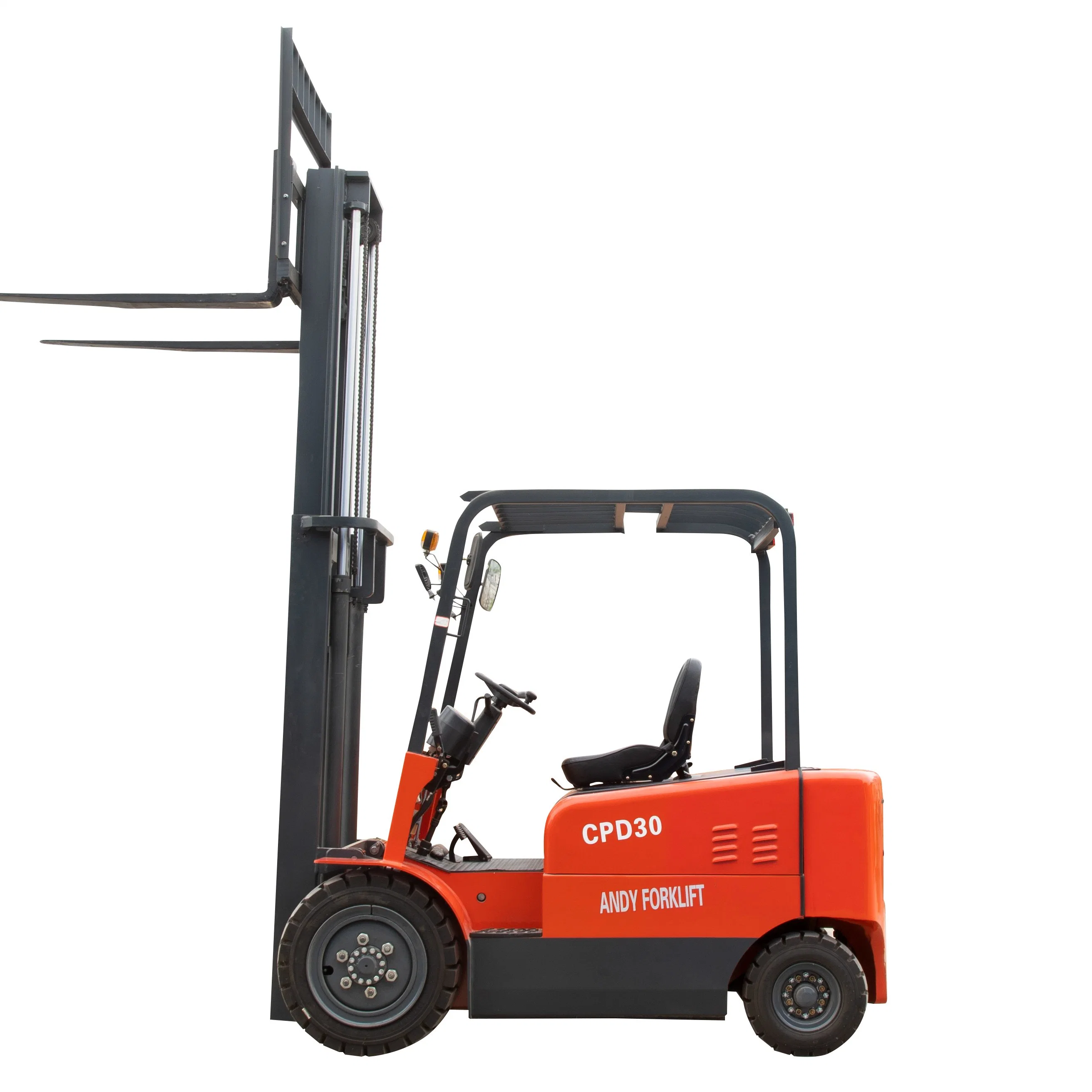 3ton 3000kg Lifting Height 3000mm Four Wheel Counterbalanced Battery Operated Electric Forklift Price