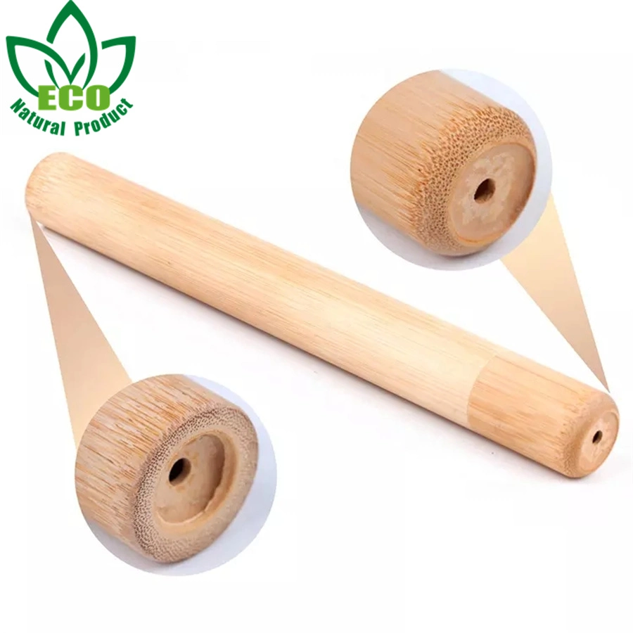 Promotional Convenient to Carry Bamboo Toothbrush Case Travel