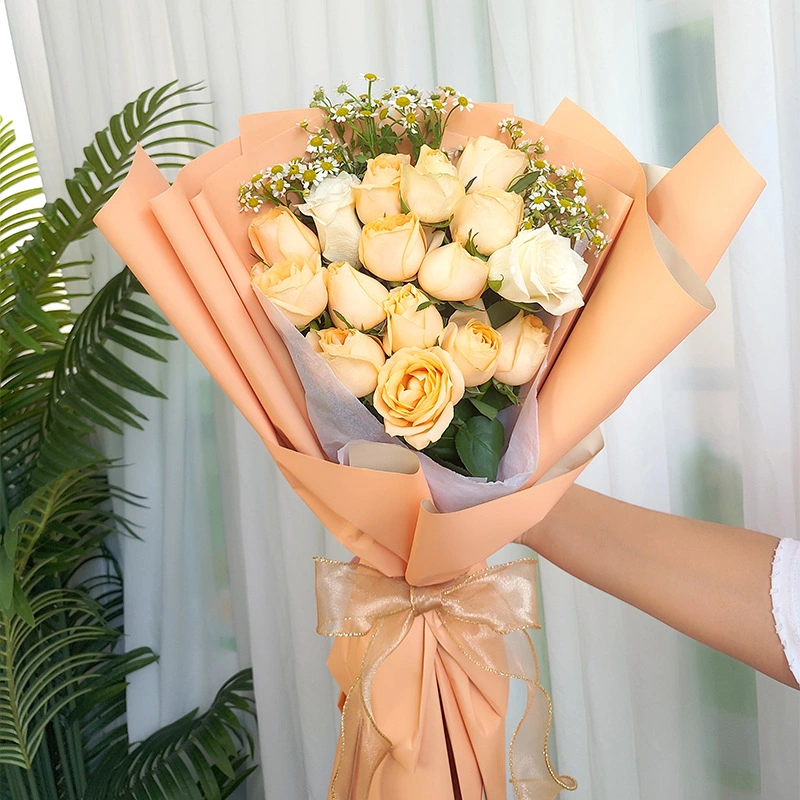 Matte Double Sided Two Color Waterproof Bouquet Flower Paper Wrapping