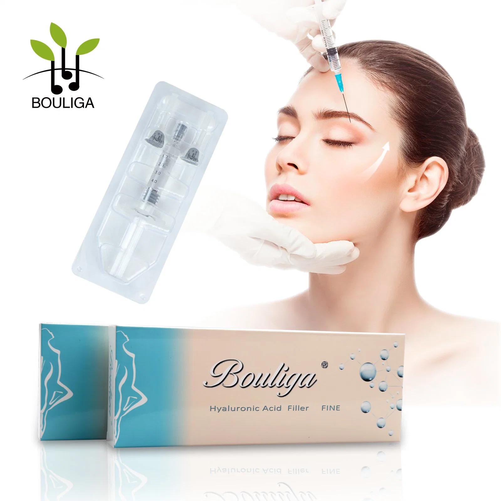 1ml Cross-Linked Hyaluronic Acid Dermal Filler for Facial Rejuvenation