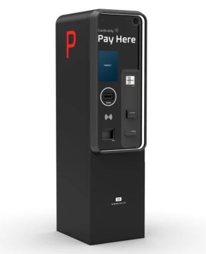 Self Service Parking Lot Pay Kiosk with Coin Acceptor Locking System