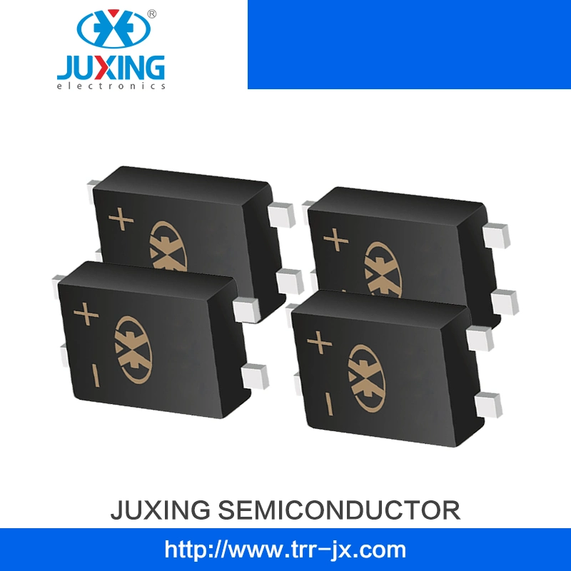 Juxing Kmb28f Vrrm80V Vrms56V Ifsm50A Vf0.85A Surface Mount Schottky Bridge Rectifier Diodes with Mbf Case