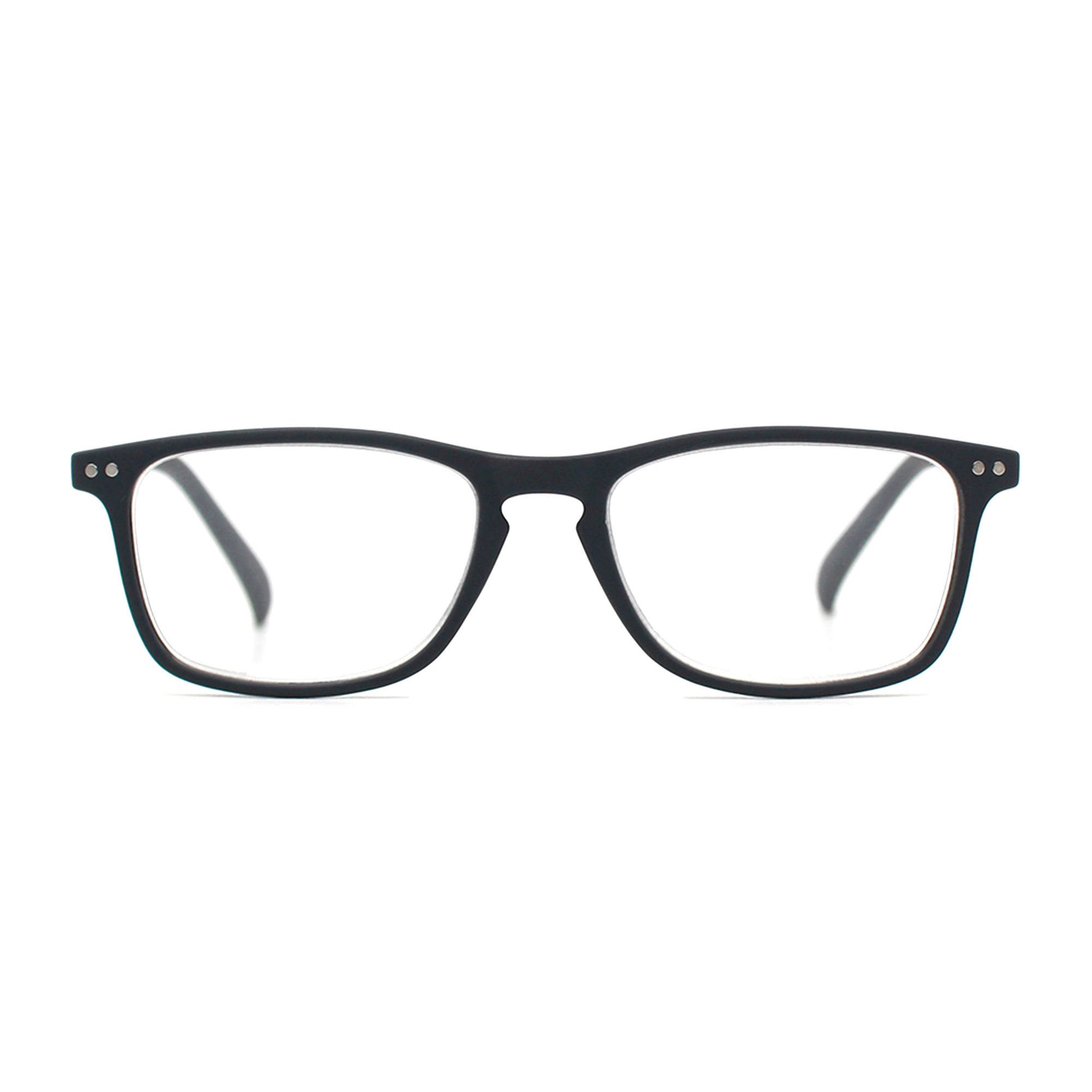 Slim Soft Square Frame Rubber Fionished Unisex Optical Eyewear Wholesale Spring Hinge Portable Reading Glasses (WRP20045)