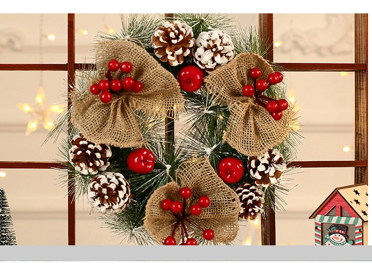 Pine Cone Wreath Hotel Mall Decorations