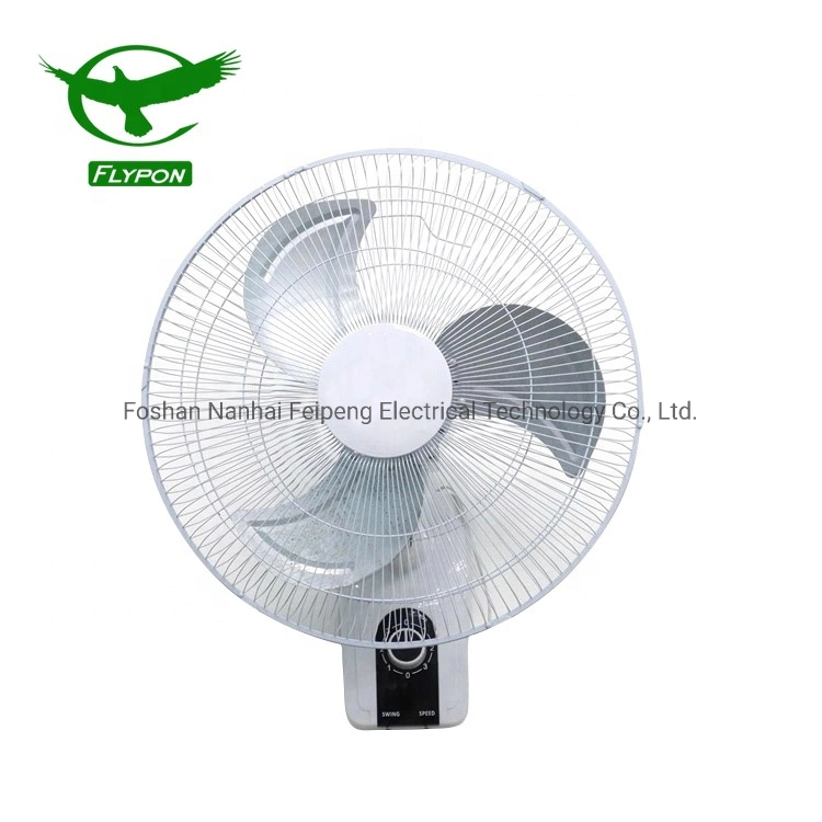 Flypon Fw45-807 Factory 18 polegada 5 lâminas montado na parede AC DC Recarregável Solar Industrial ventilador de parede