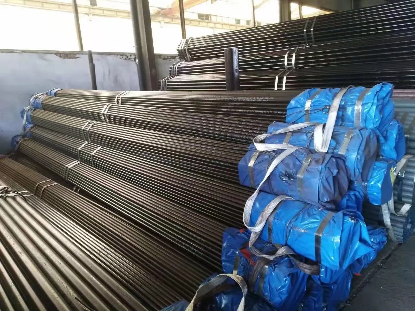 A179/A192/A333 X42/X52/X56/X60/65 X70 API 5L PSL1/2/ASTM A53/A106 GR. B/JIS DIN Acero inoxidable/Negro/galvanizado/ sin soldadura/tubo de acero al carbono