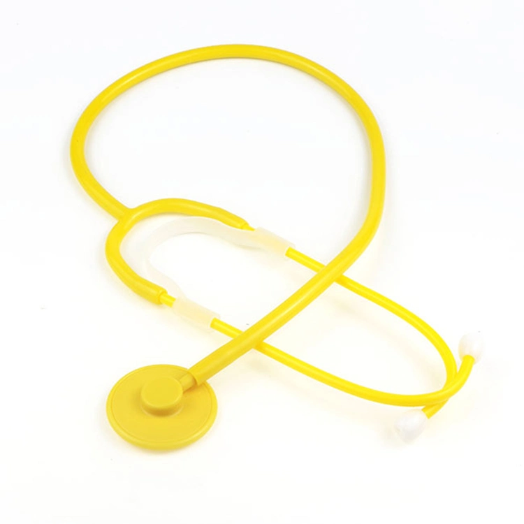 Ultra Lightweight Disposable Single-Use Stethoscope, Adult, Yellow,