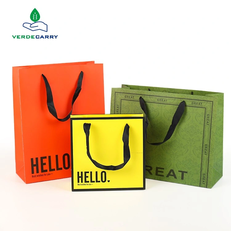 Luxury Gift Paper Bags and Boxes Shopping Bags Custom Printing Carrier Paper Bags