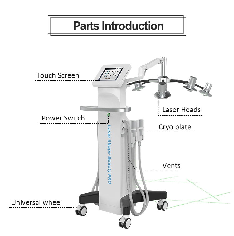 Портативный EMS Cryo 3 в 1 6D 532нм зеленый лазер световой терапии Cryolipolysis похудение машины потеря веса Criolipolisis красоты оборудование