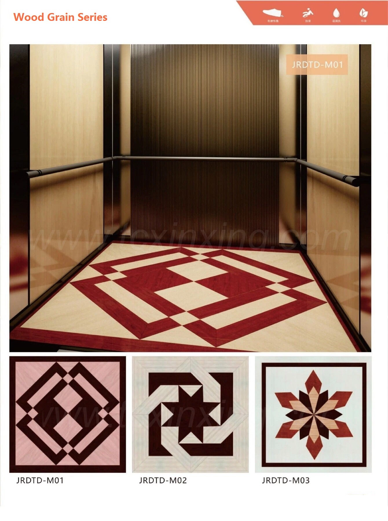 Different Design Elevator Cabin Floor