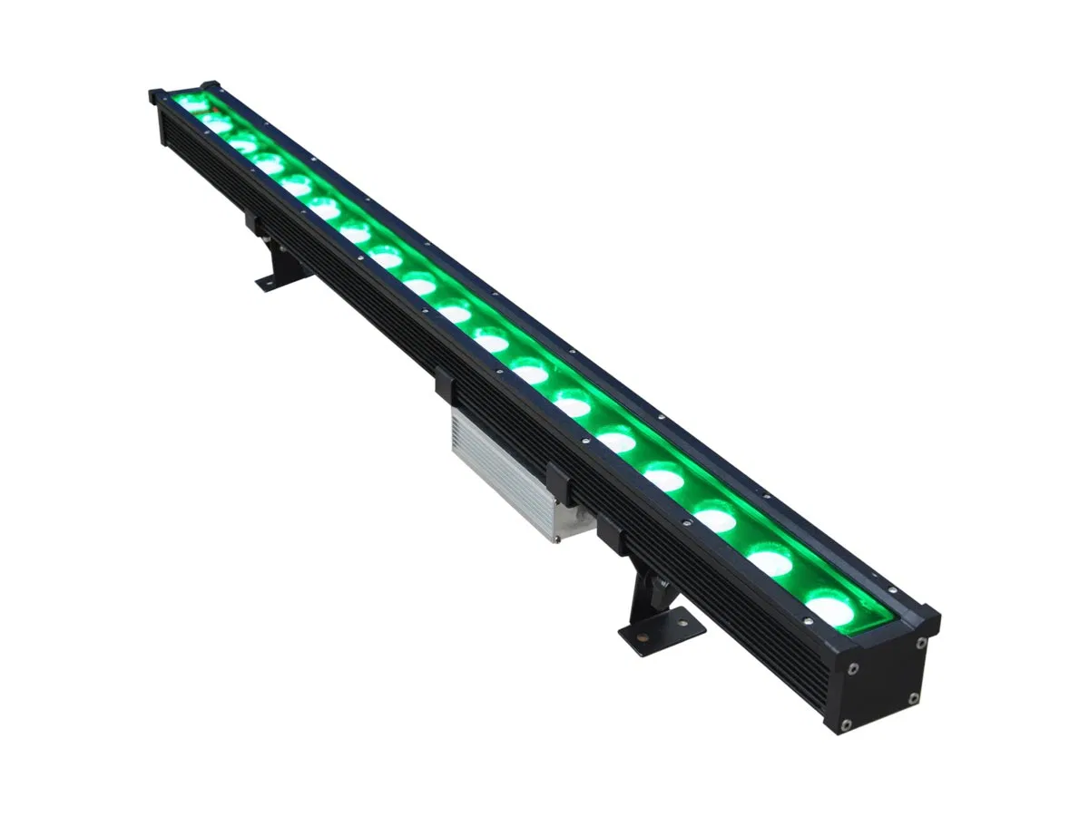 Toda a venda de RGB 18*3W Parede Linear Barra Lava luz para a cidade à prova de construção