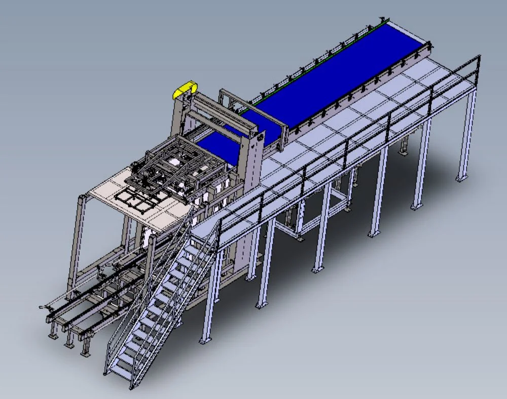 Empty Can Depalletizer for Canned Food and Beverage Product Line