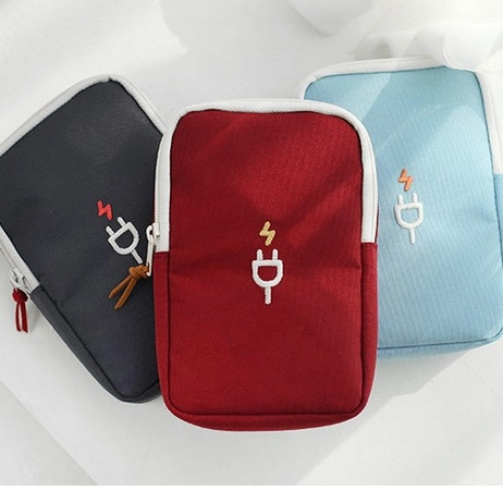 Travel Portable Charger Headphone Cable Line Oxford Organizer Digital Storage Bag