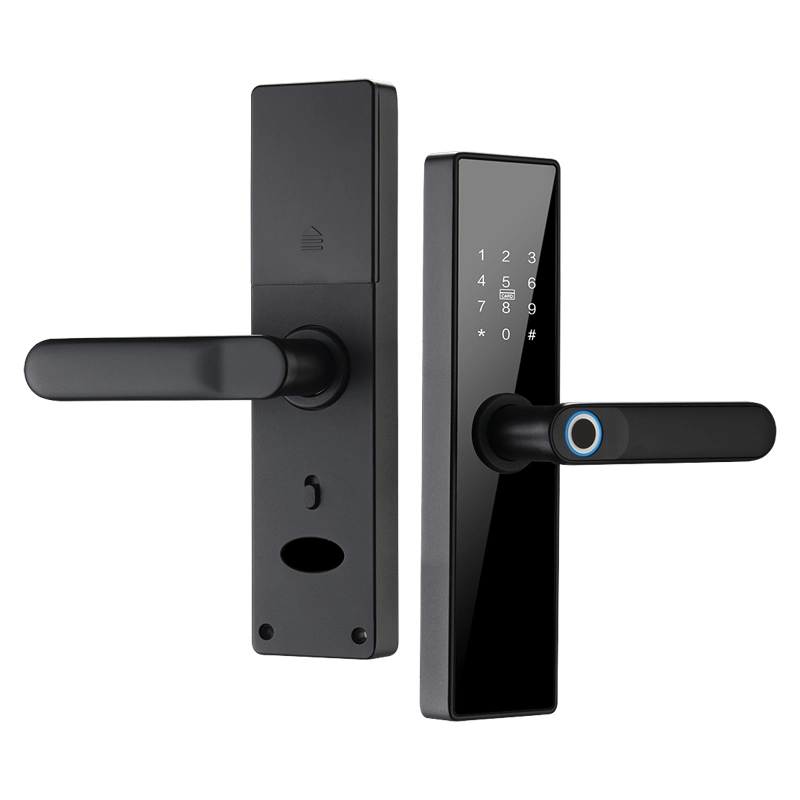 Bluetooth Ttlock Smart Lock Wi-Fi Tuya Smart Lock Fingerprint Smart Fechadura de porta para apartamento e condomínio
